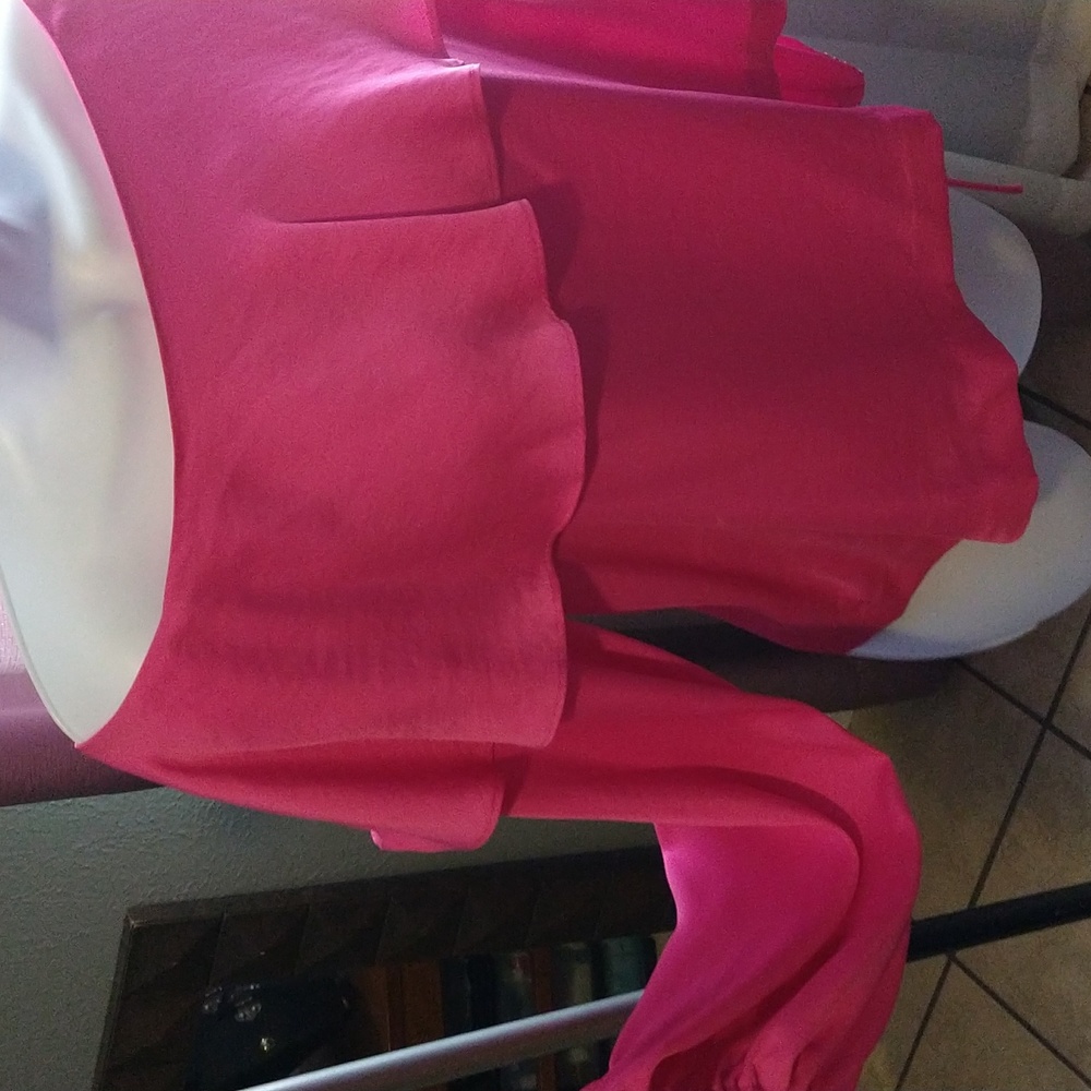 Over The Shoulder Ruffled Blouse